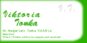 viktoria tomka business card