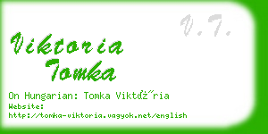 viktoria tomka business card
